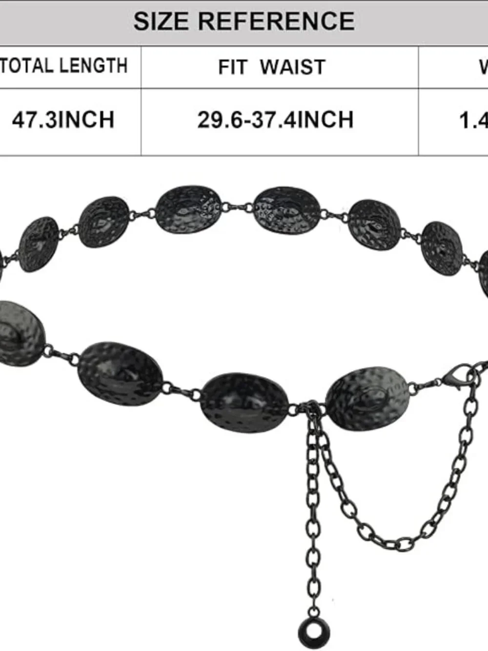 Western Metal Concho Waist Chain for Women | Cowgirl Adjustable